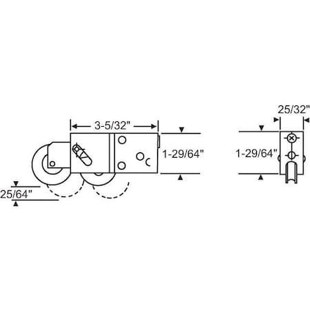Strybuc PD TANDEM ROLLER 9-309SPB